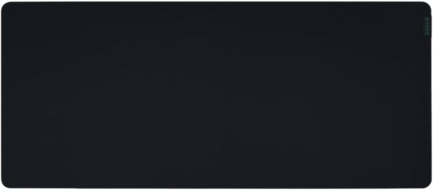 Black XXL Cloth Mouse Mat with Green Rubber-Foam Base