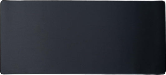 Black Extended Polyester Mouse Mat with Stitched Edges