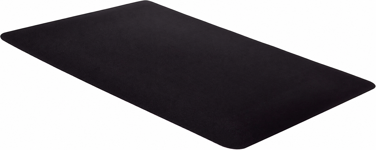 Black Extended Cloth Mouse Pad with Rubberized Base