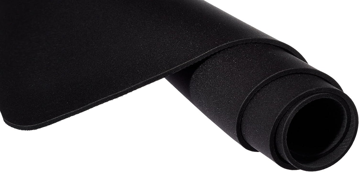 Black Extended Cloth Mouse Pad with Rubberized Base - view 2