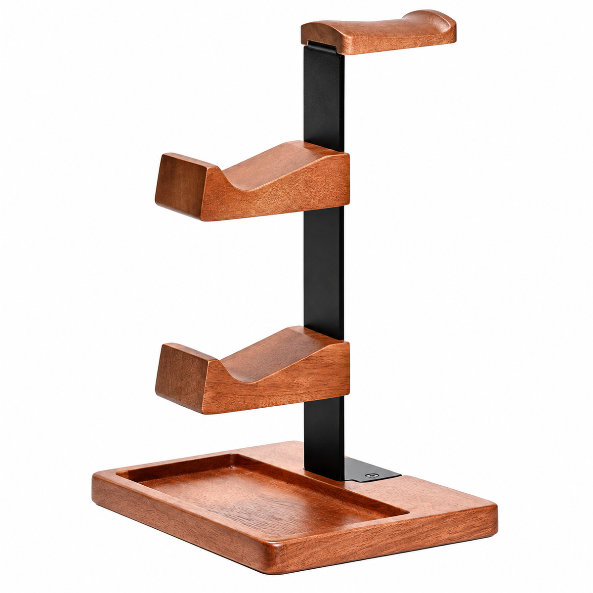 Wood and Metal Controller and Headphone Stand - view 2