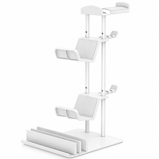 White Controller and Headphone Stand