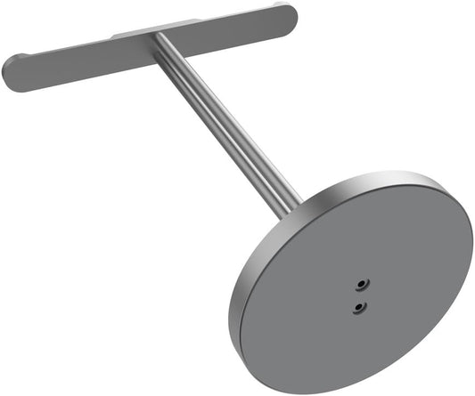 Space Grey Aluminum Dual-Headphone Stand with Padded Hangers
