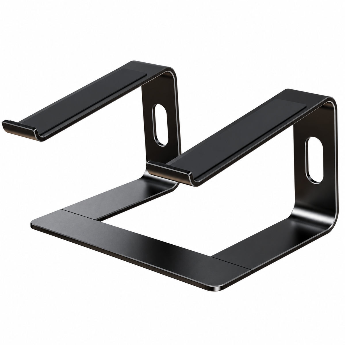 Black Detachable Aluminum Laptop Stand for 10–15.6-Inch Notebooks