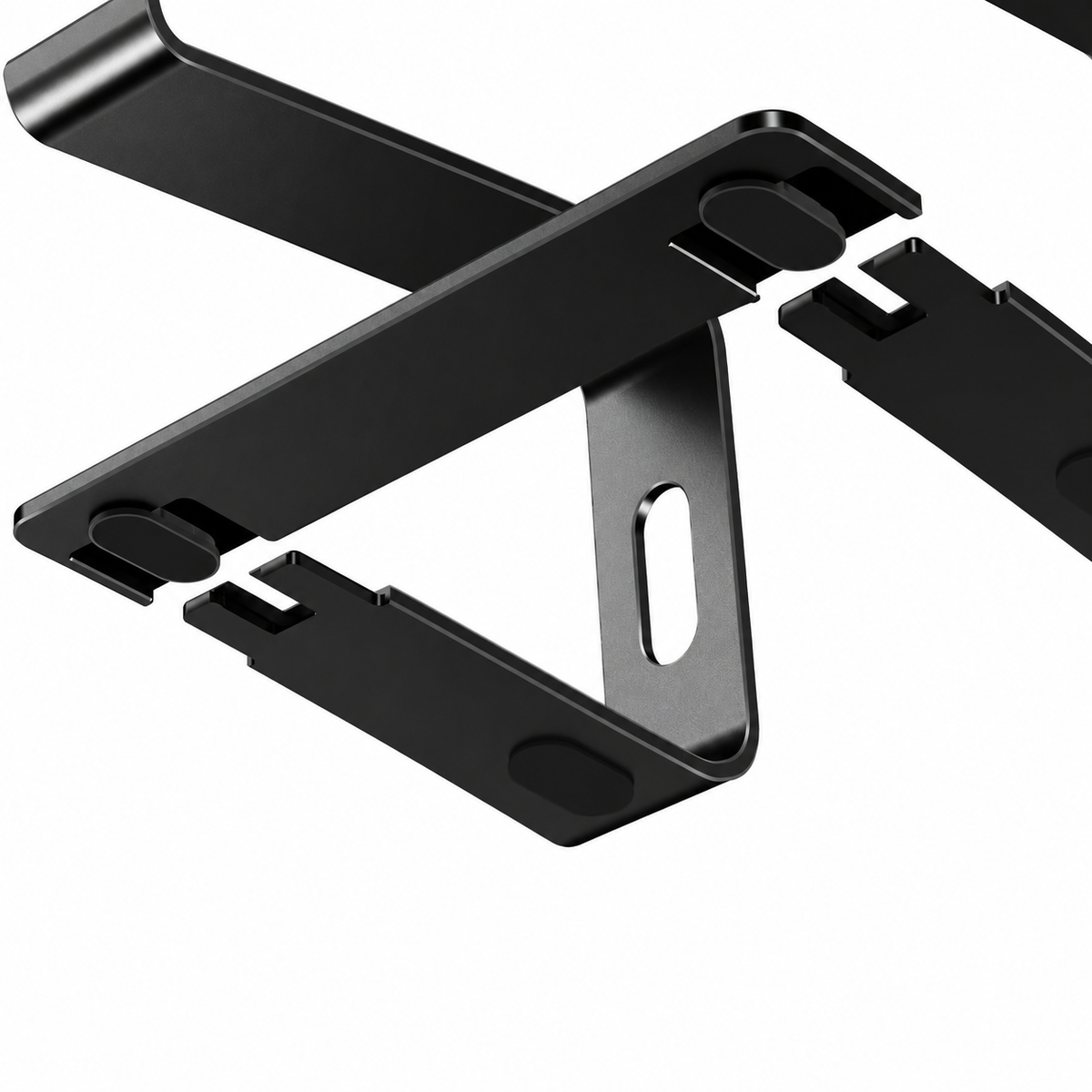 Black Detachable Aluminum Laptop Stand for 10–15.6-Inch Notebooks - view 2