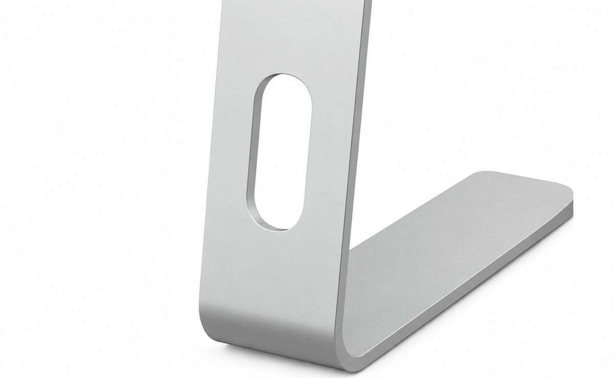 Silver Three-Piece Aluminum Laptop Stand - view 2