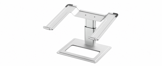 Silver Height-Adjustable Laptop Stand for 10–17.3-Inch Notebooks