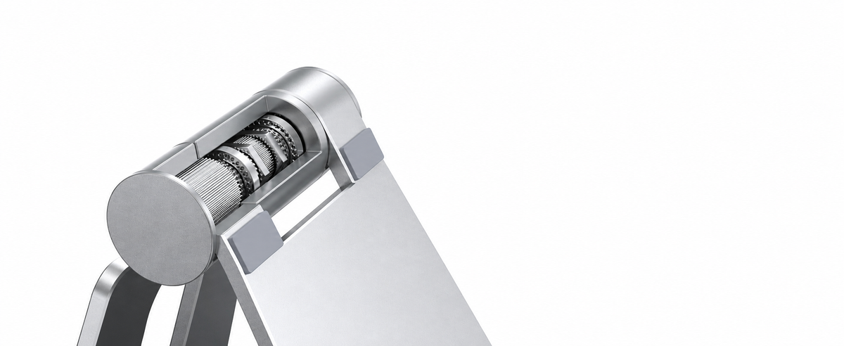 Silver Adjustable Aluminum Desktop Phone Stand - view 2