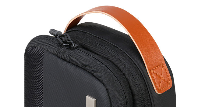 Black Expandable Electronics Organizer Case with Adjustable Dividers - view 2