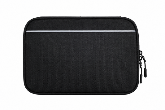 Black Nylon Electronics Accessory Organizer Pouch