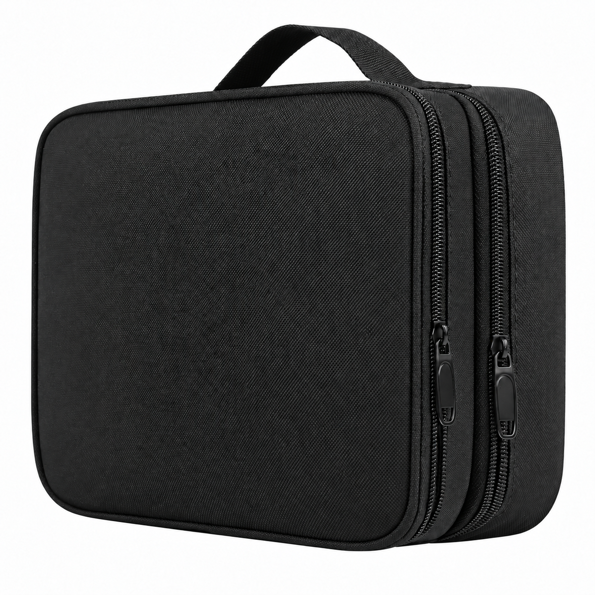 Antique Black Padded Electronics Organizer Case