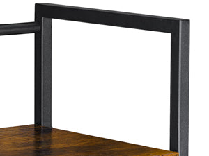 Rustic Brown Desktop Hutch with Reversible Side Shelves - view 2
